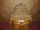 Large Vintage Mid Century Asian Balinese Carved Buddha Mask