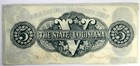 1862  5 State Of Louisiana Baton Rouge Obsolete   Choice Unc  Sn 8295