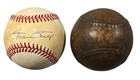 Antique Circa 1880 s Brown Leather Lemo Peel Era Figure Eight Baseball Early Old