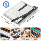 15 Inch Guillotine Paper Cutter  Worklion Precision Paper Trimmer With Safety   