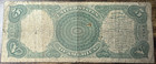 1907  5 Legal Tender  woodchopper  United States Note  Attractive Example 