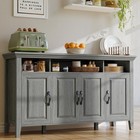 Marsail Sideboard Buffet Cabinet With Storage  55  Farmhouse Kitchen Buffet B   