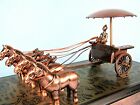 Ancient Chinese Bronze Chariot Of Emperor Qin Shi Huang Rare Metal Replica Model