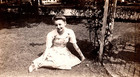 Original Old Vintage Antique Picture Beautiful Lady Woman Girl Posing In Dress