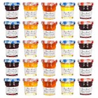 Jam Assorted - 30 Jelly Jars X 1 Ounce - 5 Apricot  5 Orange  5 Cherry  5 Hon   