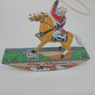 Vtg Roy Rogers   Trigger 2002 Reproduction Wind Up Tin Toy Schylling Collectible