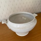 Antique French Tureen White Ceramic Footed Bowl Vieillard Bordeaux 0911245