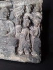 2nd-3rd C Gandharan Schist Buddhist Temple Panel