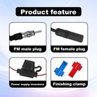 12v Car Booster 25 Db - Amplify Signal   Reduce Noise Am Fm Radio Universal   