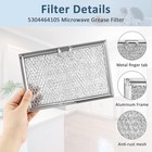 4-pack 5 X 7-5 8 Microwave Grease Filter 5304464105 Wb06x10608 Microwave Grease