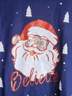 Ugly Christmas Sweatshirt Rockin   Around Santa  believe  Womens Size Small