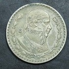 Random Year Mexico 1 Peso Silver Coin  10  Silver  Km  459