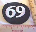 69 Patch Vintage Collectible Old Biker Vest Emblem Motorcycle Memorabilia