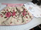 Vintage Apron Mid Century 40s 50s Linen Cotton 2 