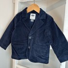 Old Navy Baby Boys Navy Blue Velvet Blazer Sport Coat Nwt   Size 18-24m