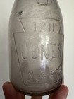 Vintage Jones Dairy One Pint Milk Bottle Keystone Emblem 1211 N 4th St Embossed