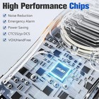 2pack Rt22 Walkie Talkie Long Range Frs Rechargeable Vox Portable Two Way Radio