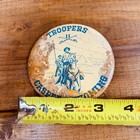 Vintage Troopers Drum   Bugle Corps Casper Wyoming Pinback Button 11th Cavalry