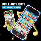 Pretend Phone Toy For Toddler Baby Kids Musical English Learning Electronic Cell