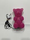Pink Gummy Bear 9  Lucite Silicone Plastic Lamp Night Lights Up