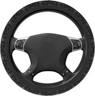 Gothic Black Skull Universal Steering Wheel Cover For Men Women  Soft Anti Slip 