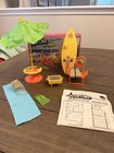 Vintage 1980 Mattel Barbie Play Paks The Beach Scene  2319 Complete Set