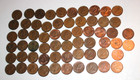 Lot Of 68  Canadian Pennies One Cent Coins