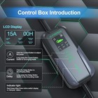 Level 2 Ev Charger 240v 15a Fast Charging Station Nema 14-50 Plug   25ft Cable