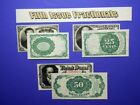 Reproduction Fractional Currency Set 5th Issue 3 Notes Paper Money Copy