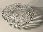 Retro Clear Crackle Optic Glass Ceiling Light   Swag Globe 35  Circumference Vgc