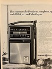 General Electric Vtg 1964 Life Print Add 10 5x13 5 Transistor Radio Beach