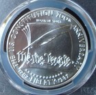 1987-p Constitution Commemorative Silver Dollar - Pcgs Ms 70