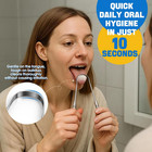 Stainless Tongue Scraper Set For Adults    Easy To Use For Oral Care And Hygiene    