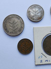 Palestine British Mandate Full Coin Set 1 2 5 10 20 50 100 Mil Inc 1933