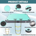 Inflatable Floating Dock Platform Lake Floats For Adults Island Floats 8x6ft