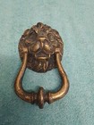 Vintage Antique Solid Brass  Lion Door Knocker
