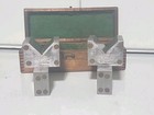Magne Blox George Scherr Vintage Machinist V Blocks   Rectangle Set Wooden Box 