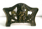 Vintage Brass Owl Book Slide Ends