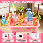 2026 Kids Water Table With Pump Toddler Outdoor Sink Toy Running Water Fishing