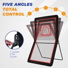 Sturdum 4x7 Ft Lacrosse Rebounder Net With 5 Adjustable Angles   Target Sheet