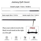 Jiesheng Chinese Rapier Sword Manganese Steel Collectible Ornamental Sword