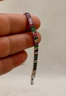 Multi - Color Tennis Bracelet Baguette Cut Simulated Stones