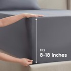4-piece Deep Pocket Queen Sheet Set - Dark Grey Bed Sheets - Soft   Durable