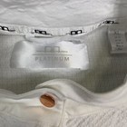 Aa Platinum Clean Cool Competition Full Zip Shirt White Size Xl