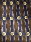 Nos Joseph   Feiss International Brown Blue   Gold Silk Neck Tie 62  Length