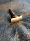 Vtg Gillette Aristocrat Gold Tone  1940s  Safety Razor Double Edge - Usa Made