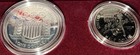 1992-s Olympic Baseball Proof Silver Dollar   Half Us Mint 2 Coin Set Box   Coa