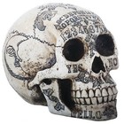 Ouija Symbols Skull Skeleton Head Halloween Figurine