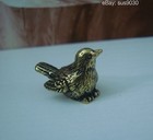 Vintage Solid Brass Copper Little Sparrow Bird Statue For Home Garden Decor