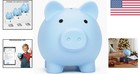 My First Unbreakable Piggy Bank In Blue - Safe Savings For Kids  s m l Sizes 